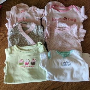 Girls onesies. 4 Carter's 2 other brans